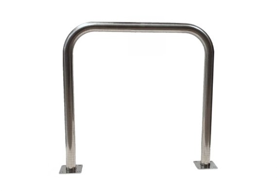 Aparcabicicletas universal clasico inox con placa