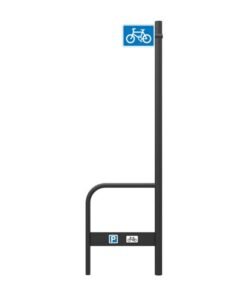 Aparcabicicletas con señal