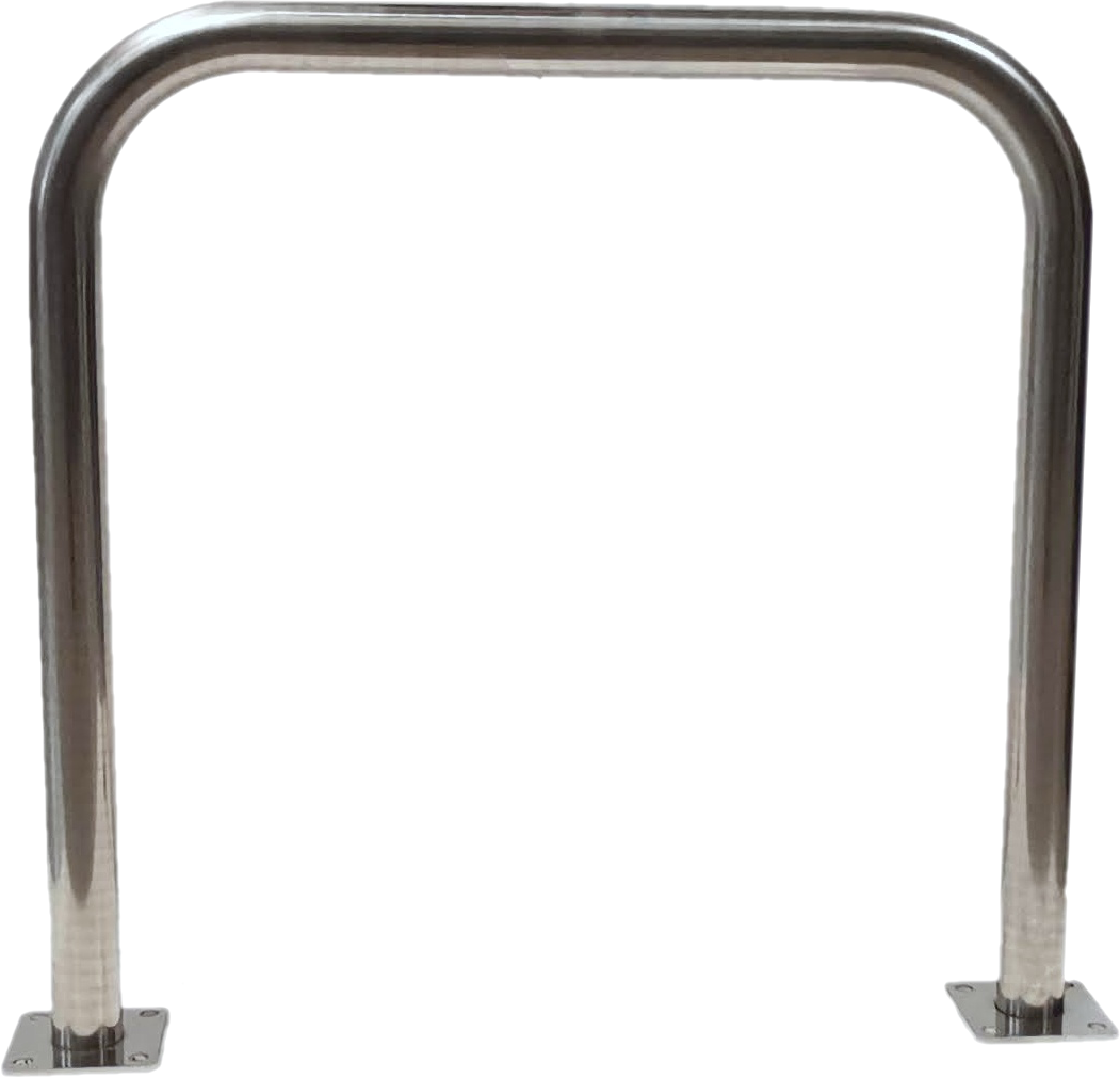 Aparcabicicletas universal clasico inox con placa