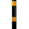 Black and yellow chain bollard with ring Ø80
