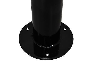 Pilona bolardo con argolla para cadena 80mm con cintas reflectantes