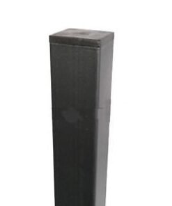 Bolardo / Pilona cuadrada para cancelar vallar acero galvanizada antracita 50x50 mm H 185mm
