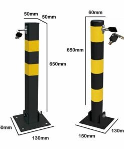 Bloqueo de seguridad barrera de aparcamiento bolardo plegable altura 70cm