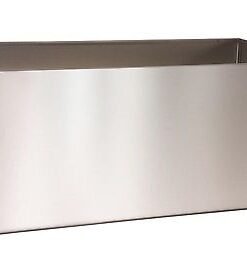 Jardinera modelo SPB en acero inoxidable a medida