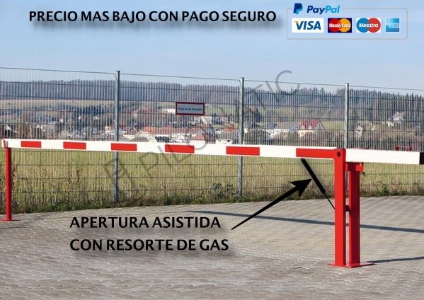 Barrera manual de parking de acceso vehicular