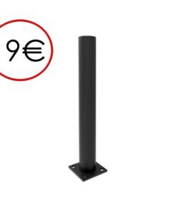 Pilona de seguridad fija  atornillable con placa de anclaje hierro diametro 60mm