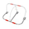 Fold-down parking space protector hoop