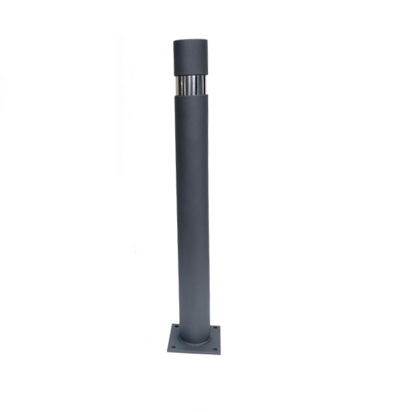 Barcelona model fixed steel bollard with plate