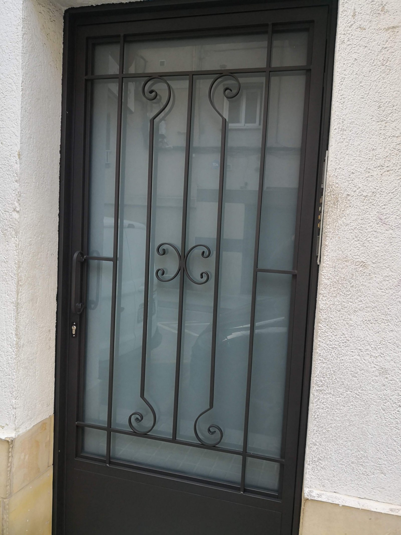 Puerta peatonal entrada principal ideal para casa /comunidad de seguridad modelo forja