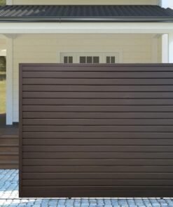 Puerta corredera con lamas de chapa chp a medida compra online