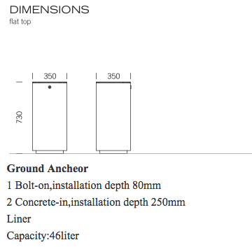 Papelera Urbana de acero Loft