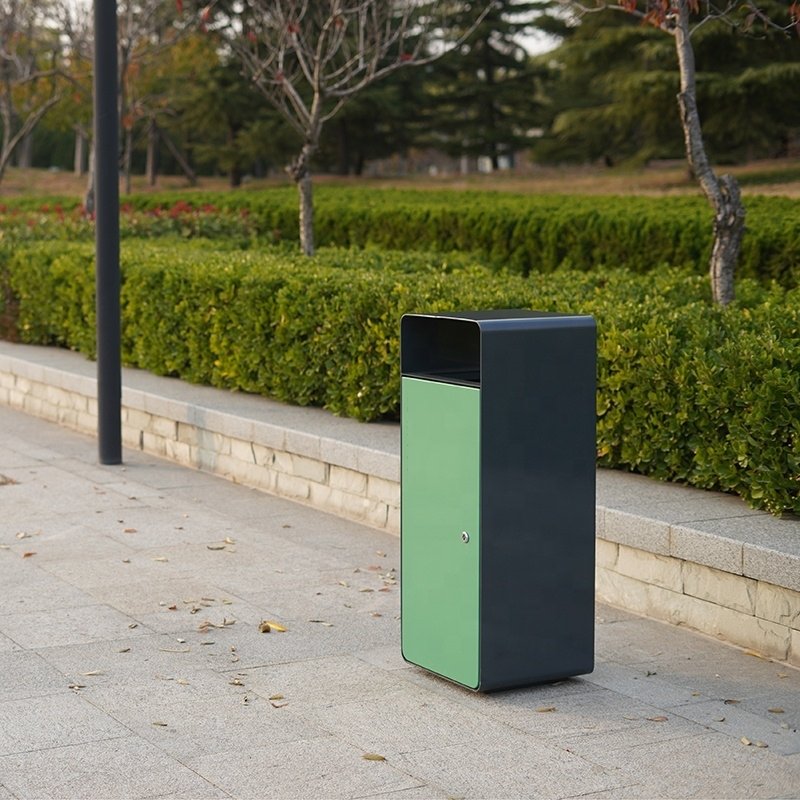 Papelera Urbana de acero modelo Rexa