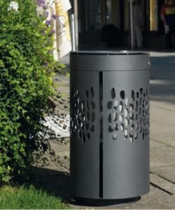 Papelera Urbana de acero modelo Flow