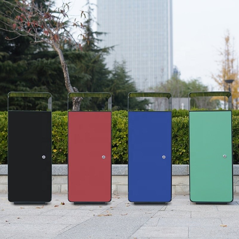 Papelera Urbana de acero modelo Rexa