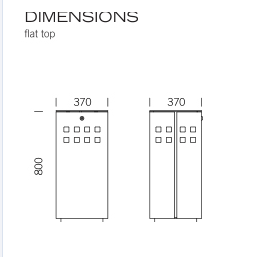 Papelera Urbana de acero Perfora