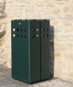 Papelera Urbana de acero Perfora