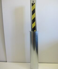 Pilona telescopica ECO de seguridad antialuzinaje ideal para tiendas o garajes