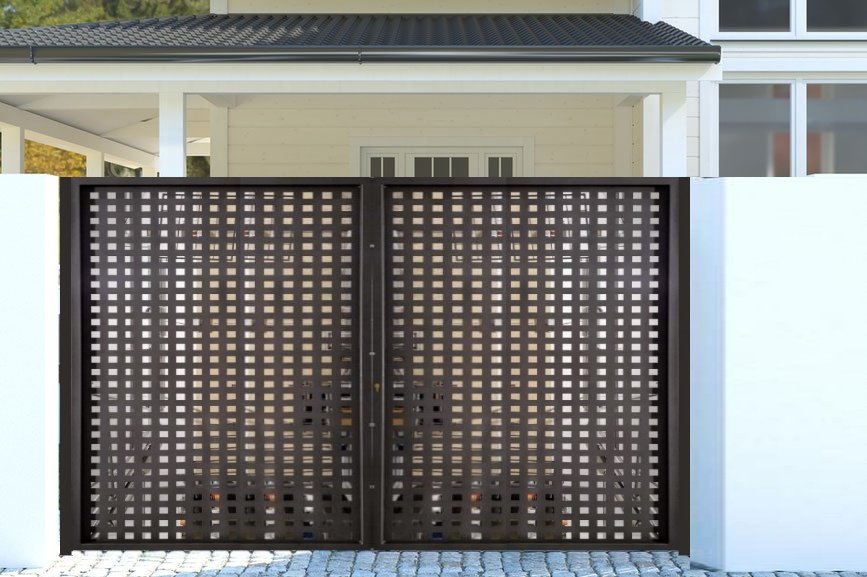 Puerta Batiente de chapa perforada a medida compra online