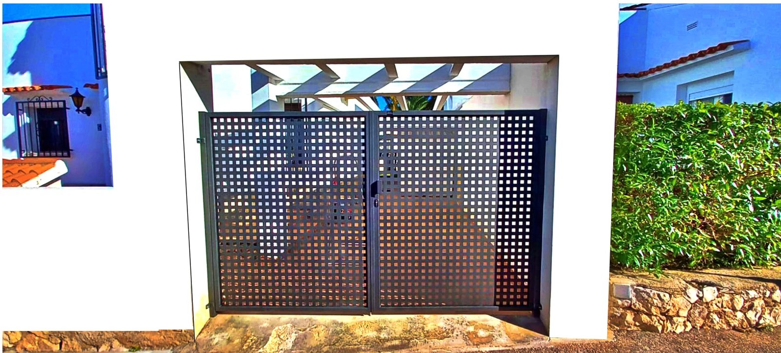 Puerta Batiente de chapa perforada a medida compra online