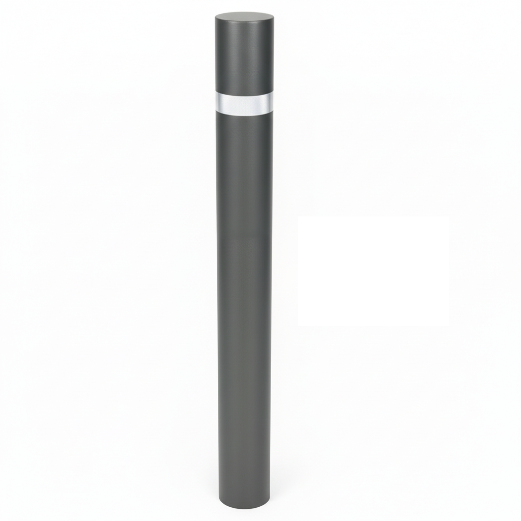 Fixed Bollard Barcelona Eco – Galvanised Steel, Cast-In