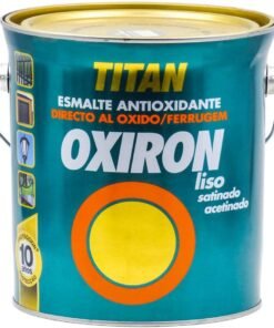 Pintura esmalte Oxiron Negro Liso Satinado 4567  4L