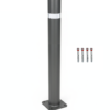 Barcelona Eco fixed bollard with base plate