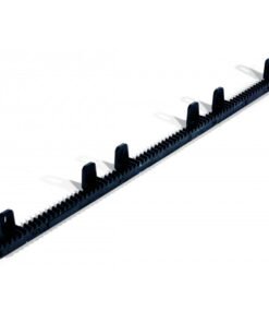 Cremallera de Nylon con barra de acero interior para puerta corredera (1 metro)