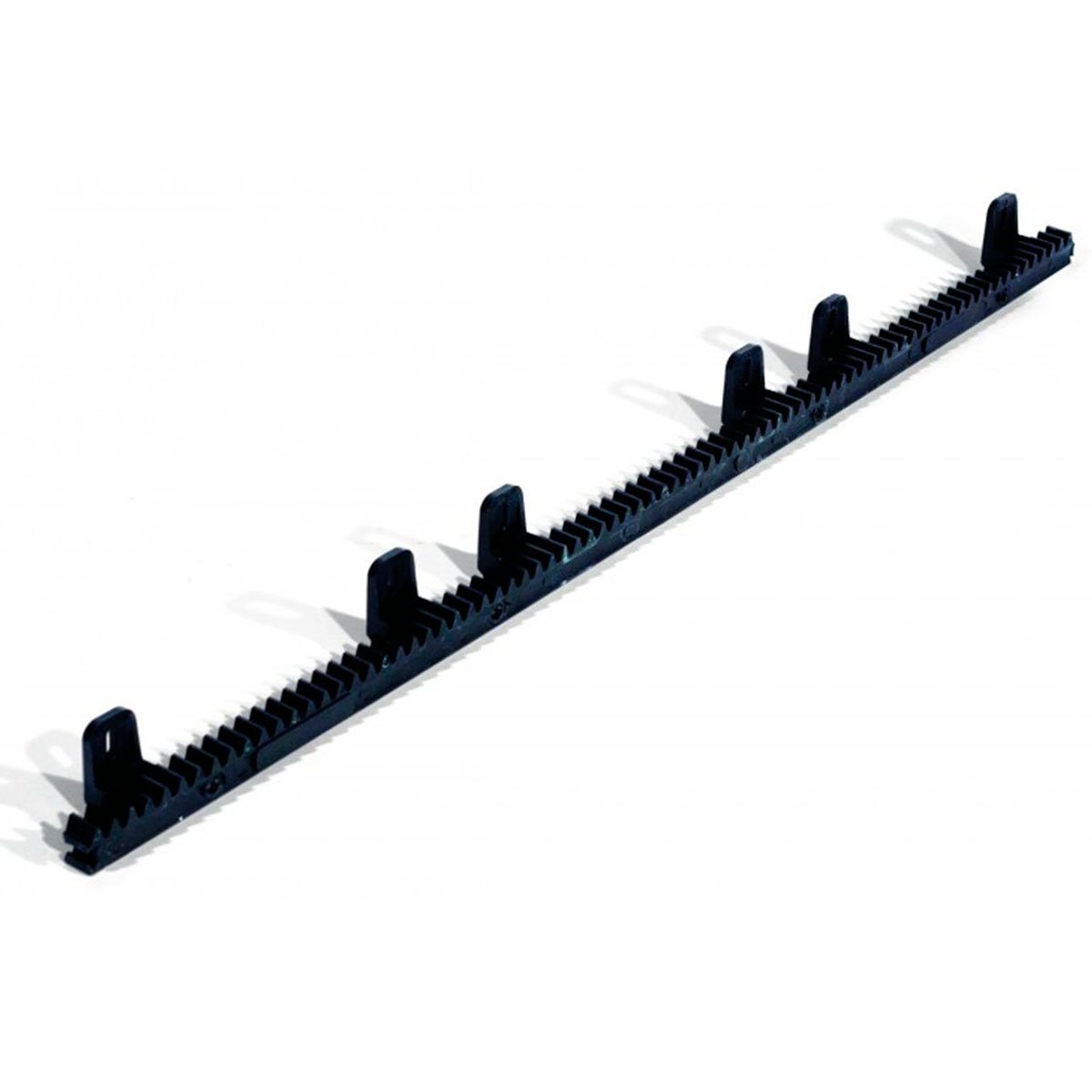 Cremallera de Nylon con barra de acero interior para puerta corredera (1 metro)