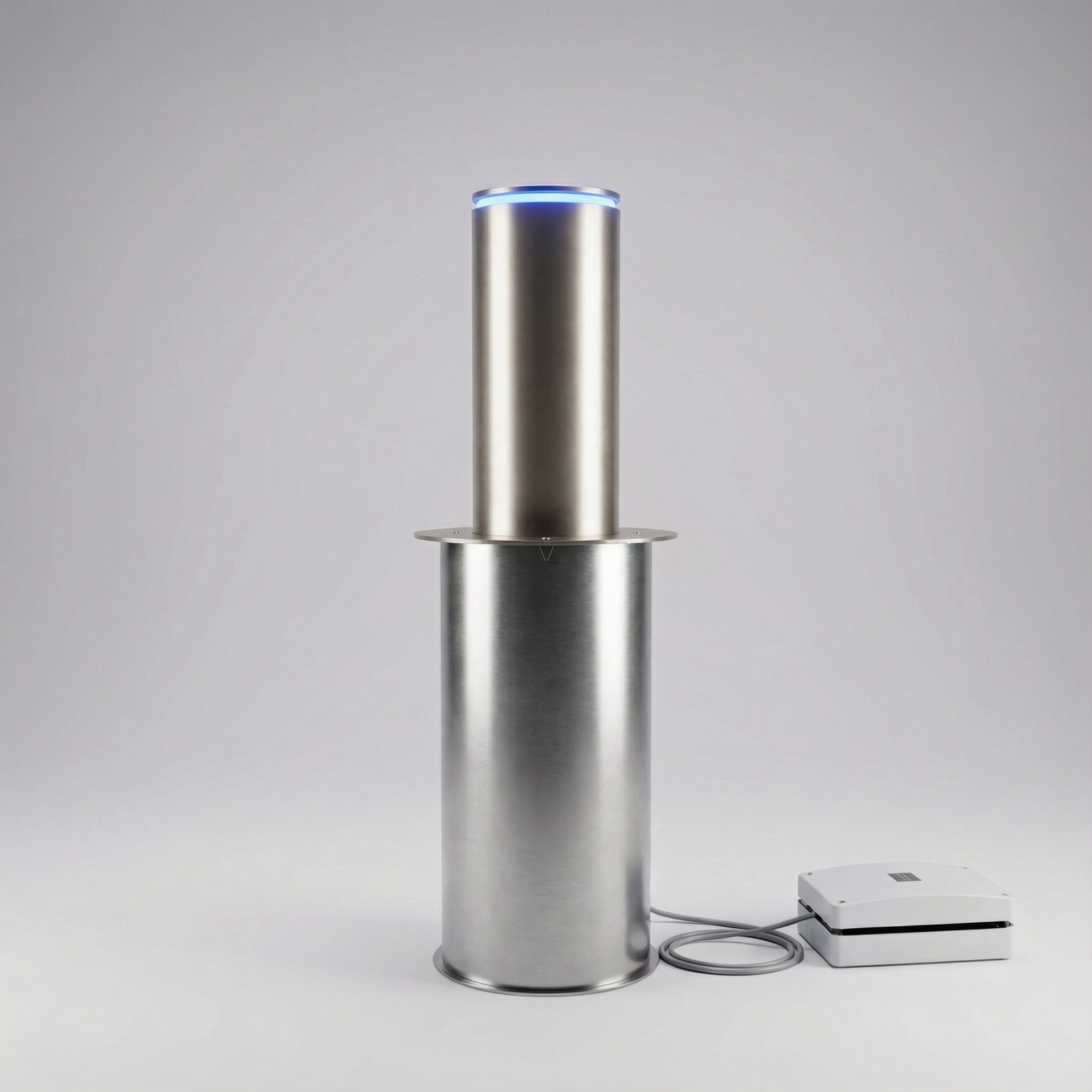 Automatic Rising Bollard Impact 220 Ø220 x 500 mm – Stainless Steel