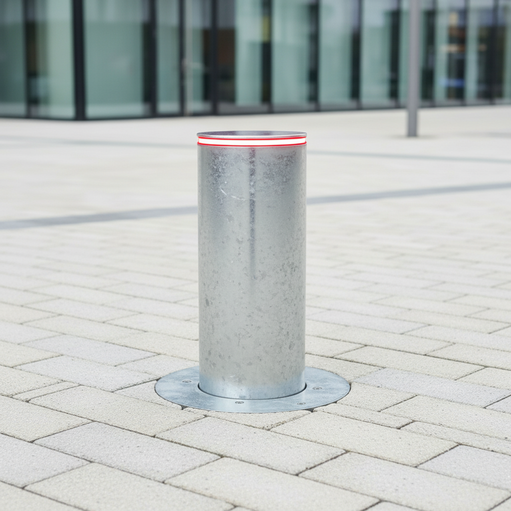 Automatic Rising Bollard Impact 220 Ø220 x 500 mm – Galvanised