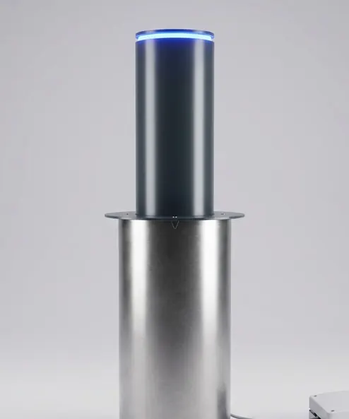 Automatic rising bollards