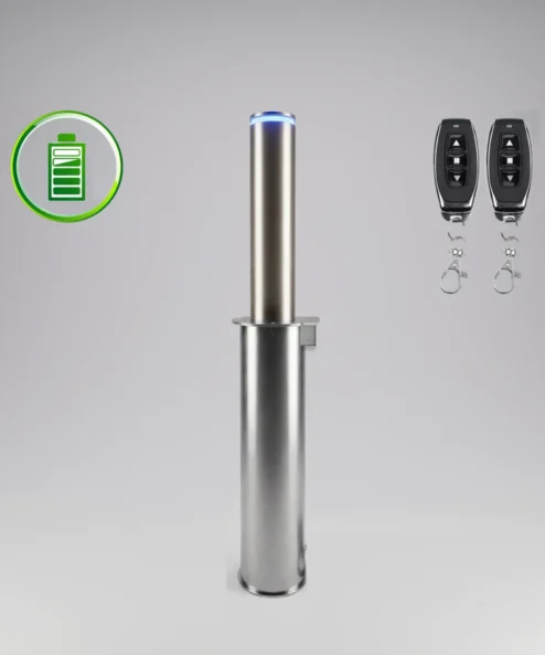 Bristol battery automatic rising bollard 114 mm, stainless steel